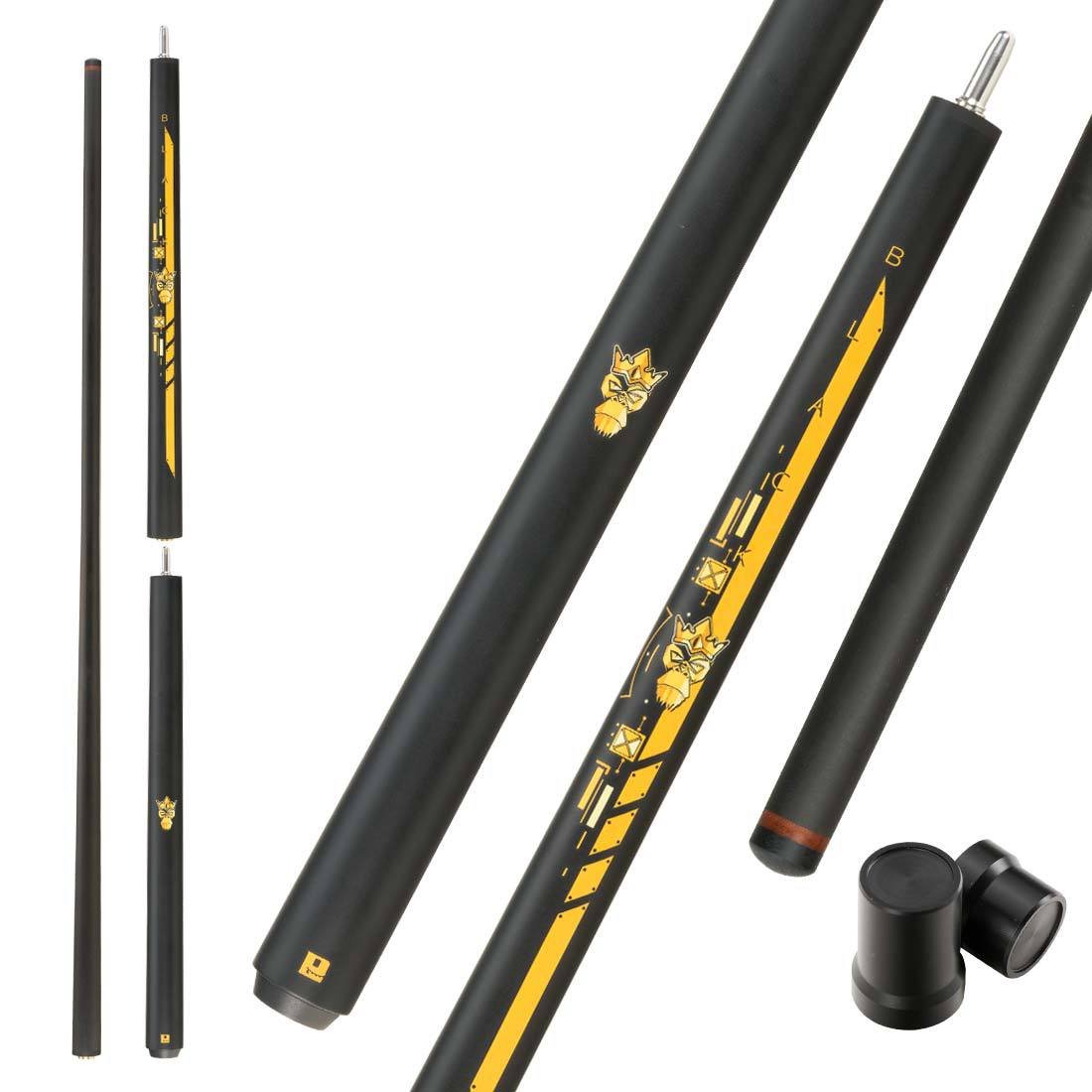 Little Monster's New Black Egg Black Technology Pool Cue 13mm Jump Rod Opening Cue Three-section Split